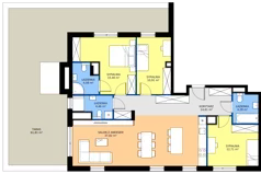 4 pokoje, mieszkanie 104,27 m², piętro 5, oferta nr 020/10, Aleje Praskie X, Warszawa, Praga Południe, Kamionek, ul. Drwęcka