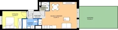 2 pokoje, mieszkanie 44,13 m², parter, oferta nr C4.0A1, Bemowo Vita etap V, Warszawa, Bemowo, Chrzanów, ul. Szeligowska 57	