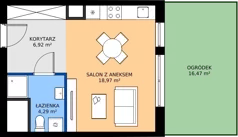 1 pokój, mieszkanie 30,18 m², parter, oferta nr C4.0D90, Bemowo Vita etap V, Warszawa, Bemowo, Chrzanów, ul. Szeligowska 57	