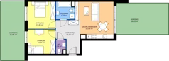 3 pokoje, mieszkanie 60,15 m², parter, oferta nr C5.0B18, Bemowo Vita etap V, Warszawa, Bemowo, Chrzanów, ul. Szeligowska 57	