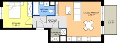 2 pokoje, mieszkanie 46,53 m², piętro 2, oferta nr C5.2C78, Bemowo Vita etap V, Warszawa, Bemowo, Chrzanów, ul. Szeligowska 57	