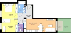3 pokoje, mieszkanie 64,10 m², parter, oferta nr 18/071, Trzcinowa Vita I, Warszawa, Włochy, Nowe Włochy, ul. Trzcinowa 18