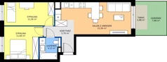 3 pokoje, mieszkanie 54,63 m², parter, oferta nr 18/058, Trzcinowa Vita I, Warszawa, Włochy, Nowe Włochy, ul. Trzcinowa 18