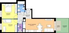 3 pokoje, mieszkanie 62,22 m², parter, oferta nr 18/094, Trzcinowa Vita I, Warszawa, Włochy, Nowe Włochy, ul. Trzcinowa 18