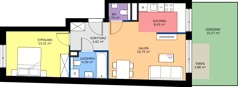 2 pokoje, mieszkanie 49,15 m², parter, oferta nr 18/056, Trzcinowa Vita I, Warszawa, Włochy, Nowe Włochy, ul. Trzcinowa 18