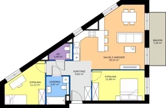 3 pokoje, mieszkanie 70,33 m², piętro 3, oferta nr 18/109, Trzcinowa Vita I, Warszawa, Włochy, Nowe Włochy, ul. Trzcinowa 18