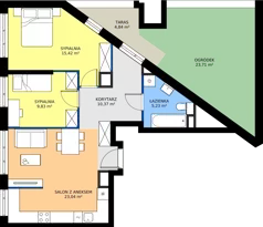 3 pokoje, mieszkanie 63,89 m², piętro 5, oferta nr 18A/054, Trzcinowa Vita I, Warszawa, Włochy, Nowe Włochy, ul. Trzcinowa 18