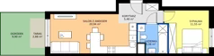 2 pokoje, mieszkanie 43,03 m², parter, oferta nr 18A/009, Trzcinowa Vita I, Warszawa, Włochy, Nowe Włochy, ul. Trzcinowa 18