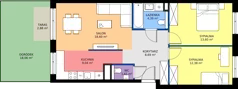 3 pokoje, mieszkanie 68,31 m², parter, oferta nr 18A/026, Trzcinowa Vita I, Warszawa, Włochy, Nowe Włochy, ul. Trzcinowa 18