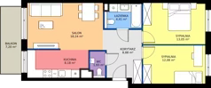 3 pokoje, mieszkanie 66,77 m², piętro 1, oferta nr 18A/014, Trzcinowa Vita I, Warszawa, Włochy, Nowe Włochy, ul. Trzcinowa 18