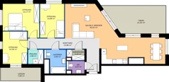 4 pokoje, mieszkanie 103,58 m², piętro 8, oferta nr B.8.1, Żywiecka Vita, Gdańsk, Wrzeszcz, Wrzeszcz Dolny, ul. Żywiecka 2C