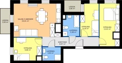 4 pokoje, mieszkanie 74,34 m², piętro 10, oferta nr 2.10.M08, Morska Vita II, Gdynia, Leszczynki, Leszczynki, ul. Działdowska 3A