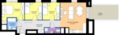 4 pokoje, mieszkanie 72,34 m², piętro 16, oferta nr 2.16.M01, Morska Vita II, Gdynia, Leszczynki, Leszczynki, ul. Działdowska 3A