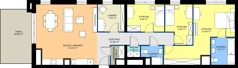 5 pokoi, mieszkanie 107,13 m², piętro 13, oferta nr 2.13.M03, Morska Vita II, Gdynia, Leszczynki, Leszczynki, ul. Działdowska 3A