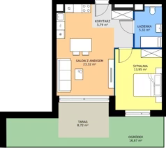 2 pokoje, mieszkanie 45,47 m², parter, oferta nr A/0/4, Kopernika 71, Gdynia, Redłowo, ul. Mikołaja Kopernika