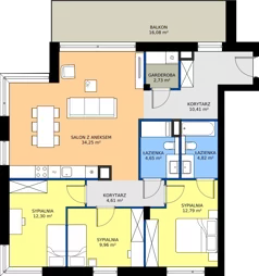 4 pokoje, mieszkanie 96,52 m², piętro 1, oferta nr A/1/6, Kopernika 71, Gdynia, Redłowo, ul. Mikołaja Kopernika