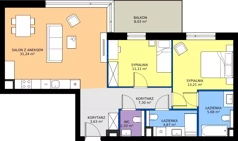 3 pokoje, apartament 79,17 m², parter, oferta nr B/0/3, Kopernika 71, Gdynia, Redłowo, ul. Mikołaja Kopernika
