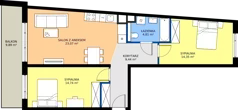 3 pokoje, mieszkanie 66,41 m², piętro 1, oferta nr AA0109, Pilczycka Vita, Wrocław, Pilczyce-Kozanów-Popowice Północne, Pilczyce, ul. Pilczycka 195