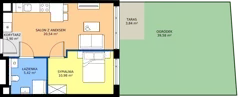 2 pokoje, mieszkanie 38,84 m², parter, oferta nr AB0002, Pilczycka Vita, Wrocław, Pilczyce-Kozanów-Popowice Północne, Pilczyce, ul. Pilczycka 195
