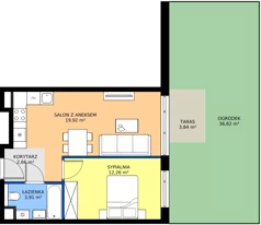 2 pokoje, mieszkanie 38,75 m², parter, oferta nr AA0001, Pilczycka Vita, Wrocław, Pilczyce-Kozanów-Popowice Północne, Pilczyce, ul. Pilczycka 195