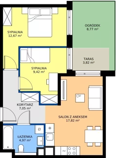 3 pokoje, mieszkanie 51,93 m², parter, oferta nr BA0002, Pilczycka Vita, Wrocław, Pilczyce-Kozanów-Popowice Północne, Pilczyce, ul. Pilczycka 195
