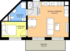 2 pokoje, mieszkanie 37,34 m², piętro 2, oferta nr BB0204, Pilczycka Vita, Wrocław, Pilczyce-Kozanów-Popowice Północne, Pilczyce, ul. Pilczycka 195