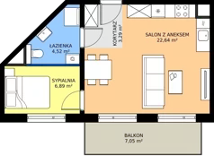 2 pokoje, mieszkanie 37,34 m², piętro 3, oferta nr BB0304, Pilczycka Vita, Wrocław, Pilczyce-Kozanów-Popowice Północne, Pilczyce, ul. Pilczycka 195