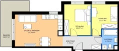 3 pokoje, mieszkanie 60,62 m², piętro 2, oferta nr BA0208, Pilczycka Vita, Wrocław, Pilczyce-Kozanów-Popowice Północne, Pilczyce, ul. Pilczycka 195