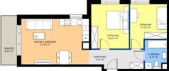 3 pokoje, mieszkanie 60,62 m², piętro 1, oferta nr BA0108, Pilczycka Vita, Wrocław, Pilczyce-Kozanów-Popowice Północne, Pilczyce, ul. Pilczycka 195