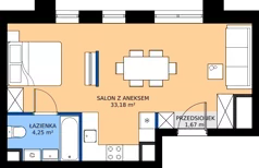 1 pokój, mieszkanie 39,10 m², piętro 3, oferta nr 3/A/09, Kijowska Vita, Warszawa, Praga Północ, Kamionek, ul. Kijowska 27