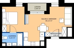 1 pokój, mieszkanie 36,04 m², piętro 7, oferta nr 7/A/09, Kijowska Vita, Warszawa, Praga Północ, Kamionek, ul. Kijowska 27