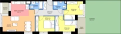 4 pokoje, mieszkanie 78,29 m², parter, oferta nr C3/00/01, WUWA Vita III, Wrocław, Żerniki, Fabryczna, ul. Maya