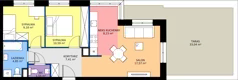3 pokoje, mieszkanie 59,38 m², piętro 1, oferta nr D1/01/06, WUWA Vita III, Wrocław, Żerniki, Fabryczna, ul. Maya