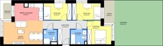 4 pokoje, mieszkanie 78,28 m², parter, oferta nr D3/00/05, WUWA Vita III, Wrocław, Żerniki, Fabryczna, ul. Maya