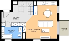 2 pokoje, mieszkanie 85,92 m², piętro 3, oferta nr B/KL7/3/07, Podhalańska Vita II etap, Wrocław, Żerniki, Złotniki, ul. Podhalańska