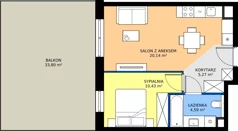 2 pokoje, mieszkanie 40,43 m², parter, oferta nr B/KL3/0/04, Podhalańska Vita II etap, Wrocław, Żerniki, Złotniki, ul. Podhalańska