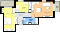 3 pokoje, mieszkanie 65,45 m², piętro 1, oferta nr A.A.1.02, Głębocka Vita, Warszawa, Białołęka, Białołęka, Głębocka 84A