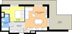 2 pokoje, mieszkanie 47,68 m², piętro 4, oferta nr A.A.4.01, Głębocka Vita, Warszawa, Białołęka, Białołęka, Głębocka 84A