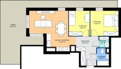 3 pokoje, mieszkanie 61,59 m², piętro 4, oferta nr A.A.4.03, Głębocka Vita, Warszawa, Białołęka, Białołęka, Głębocka 84A