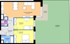 3 pokoje, mieszkanie 72,16 m², parter, oferta nr A.A.0.04, Głębocka Vita, Warszawa, Białołęka, Białołęka, Głębocka 84A
