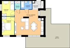 3 pokoje, mieszkanie 62,77 m², piętro 3, oferta nr A.A.3.05, Głębocka Vita, Warszawa, Białołęka, Białołęka, Głębocka 84A