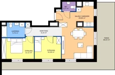 3 pokoje, mieszkanie 66,09 m², piętro 4, oferta nr B.B.4.04, Głębocka Vita, Warszawa, Białołęka, Białołęka, Głębocka 84A