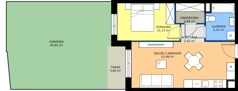 2 pokoje, mieszkanie 44,57 m², parter, oferta nr B.A.0.06, Głębocka Vita, Warszawa, Białołęka, Białołęka, Głębocka 84A