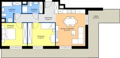 3 pokoje, mieszkanie 68,91 m², piętro 4, oferta nr B.A.4.03, Głębocka Vita, Warszawa, Białołęka, Białołęka, Głębocka 84A