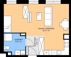 1 pokój, apartament 46,81 m², parter, oferta nr A.0.11, Jesionowa Vita, Gdańsk, Wrzeszcz, ul. Jesionowa 6b