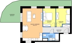 3 pokoje, apartament 64,88 m², parter, oferta nr B.0.1, Jesionowa Vita, Gdańsk, Wrzeszcz, ul. Jesionowa 6b