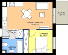 2 pokoje, apartament 37,78 m², parter, oferta nr A/03, Królowej Jadwigi 51 - Etap I, Poznań, Wilda, Stare Miasto, Królowej Jadwigi 51