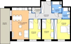 4 pokoje, apartament 82,74 m², parter, oferta nr B/02, Królowej Jadwigi 51 - Etap I, Poznań, Wilda, Stare Miasto, Królowej Jadwigi 51