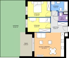 3 pokoje, apartament 60,13 m², parter, oferta nr B/04, Królowej Jadwigi 51 - Etap I, Poznań, Wilda, Stare Miasto, Królowej Jadwigi 51