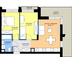 3 pokoje, apartament 49,92 m², piętro 2, oferta nr F/028, Królowej Jadwigi 51 - Etap III, Poznań, Wilda, Stare Miasto, Królowej Jadwigi 51